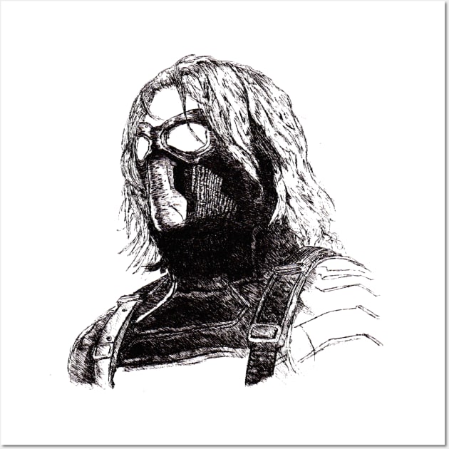 Winter Soldier art Wall Art by theblackcross